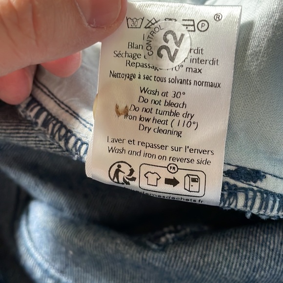 Sezane Manu Trousers Denim Blue EU 34 US Size 2 - Picture 10 of 11